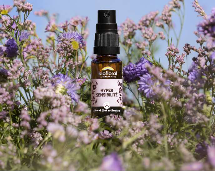Spray aux fleurs de Bach bio pour aider à vivre avec l’hypersensibilité.