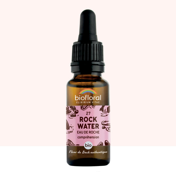 Élixir Rock WaterBiofloral aux fleurs de Bach pour mieux maîtriser ses émotions.