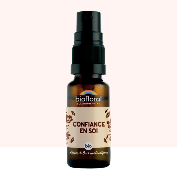 Spray aux Fleurs de Bach bio pour renforcer la confiance et l’estime de soi.