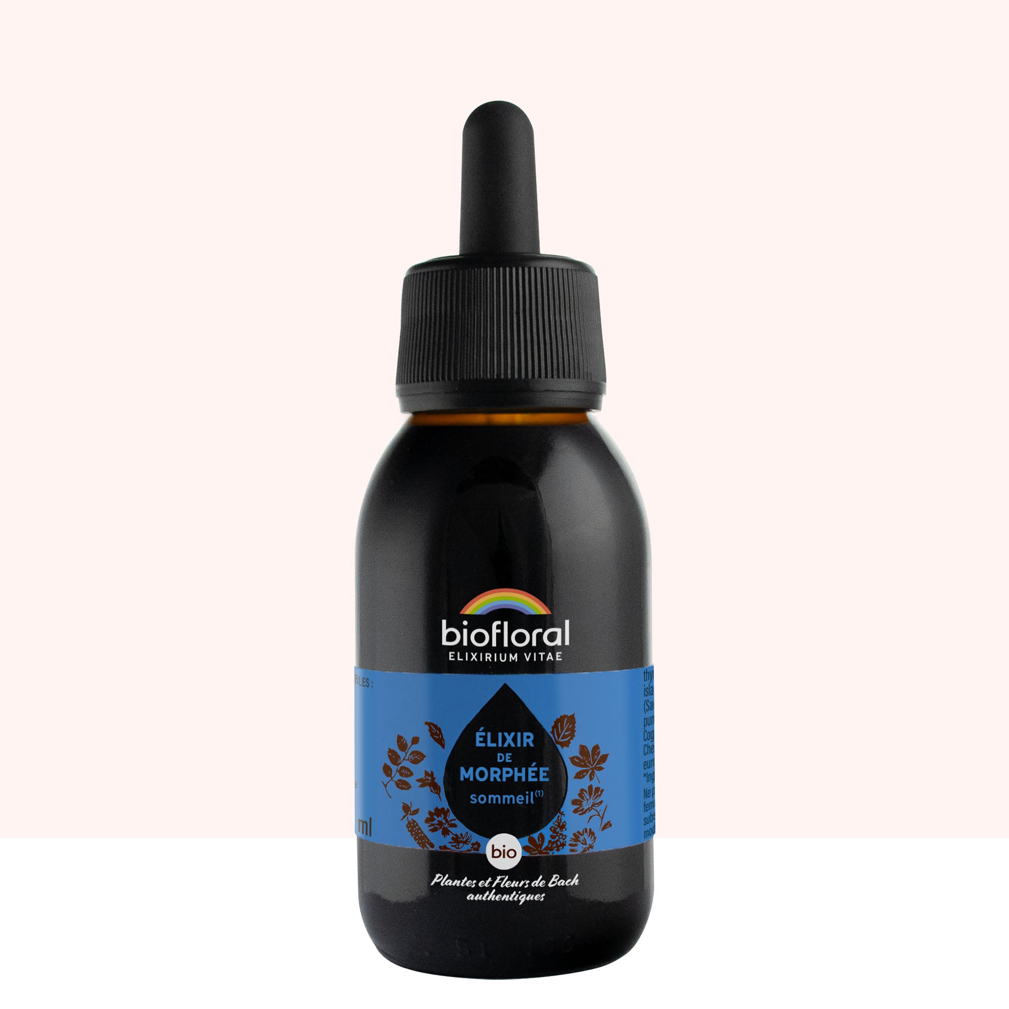 Élixir sommeil Biofloral aux fleurs de Bach pour mieux dormir naturellement.