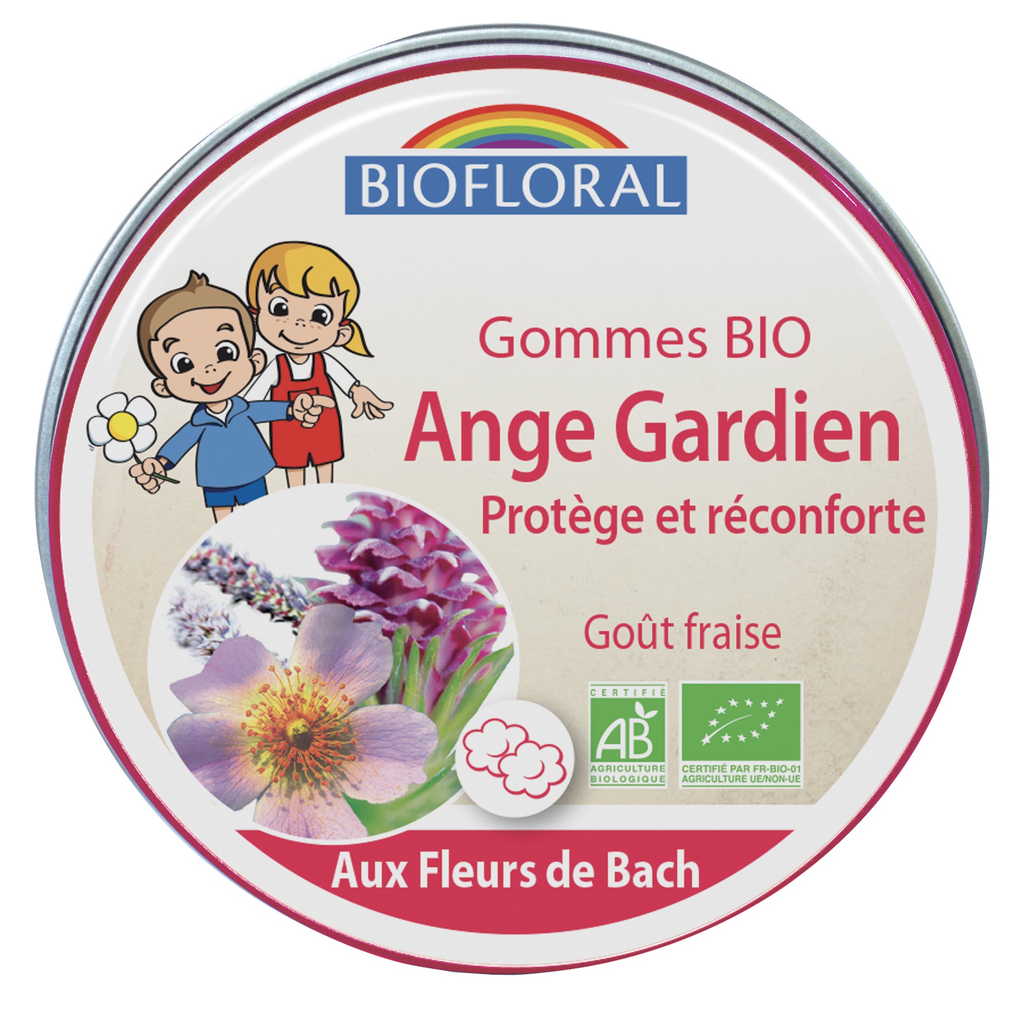Gommes bio aux Fleurs de Bach pour le réconfort des enfants, soutien émotionnel doux et naturel.