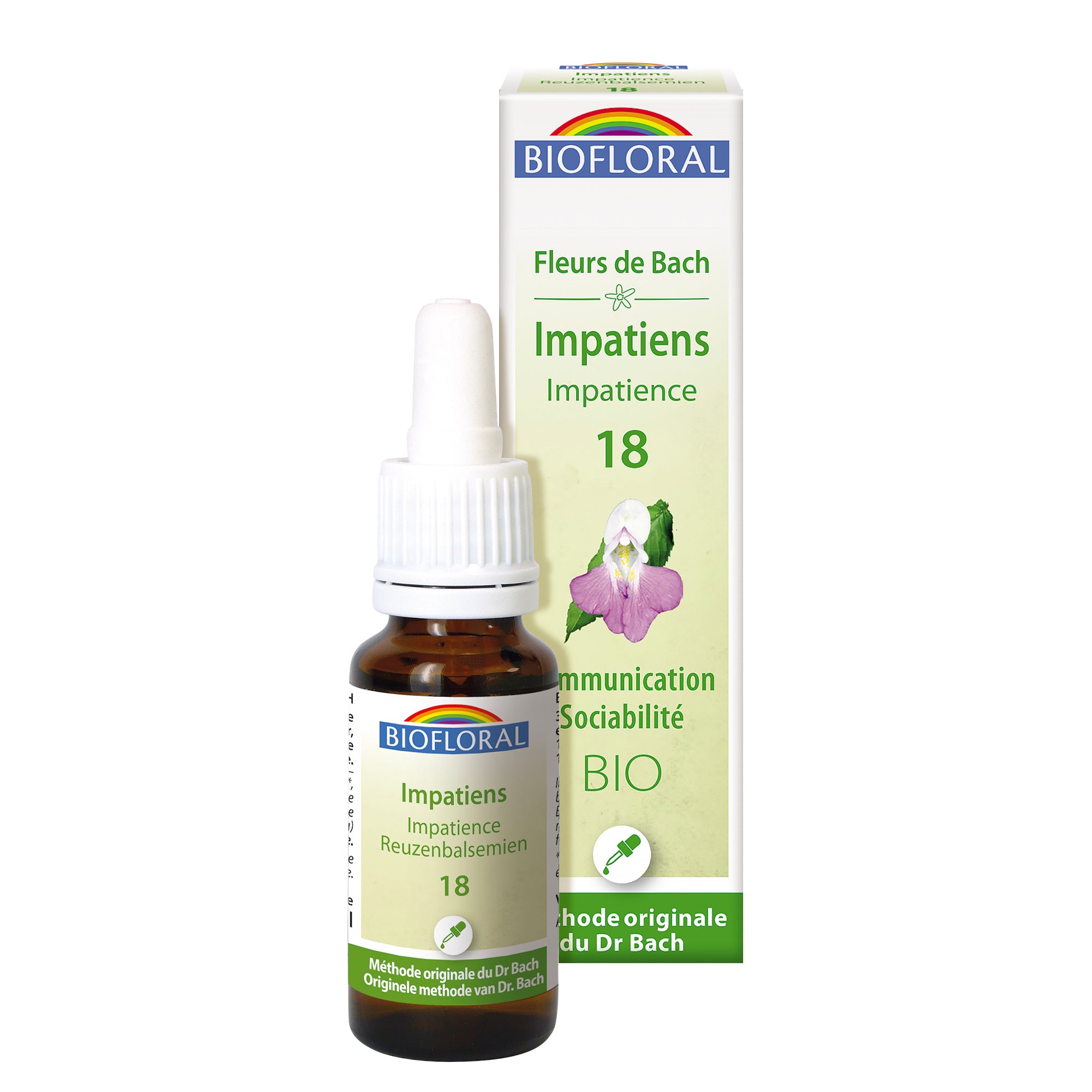 Fleurs de Bach bio en gouttes pour l’impatience, solution naturelle pour retrouver calme et sérénité au quotidien.