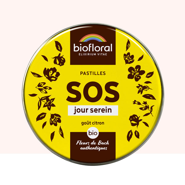 Pastilles bio Fleurs de Bach : Aide à apaiser le stress et l'anxiété, idéal pour gérer les émotions difficiles.
